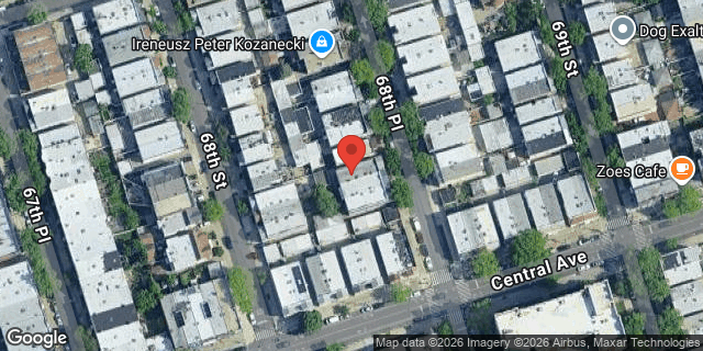 Aerial map of 70-34 68 PLACE, Queens