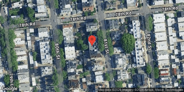 Aerial map of 78-40 81 STREET, Queens