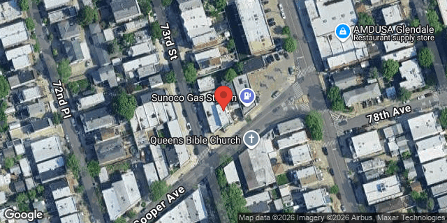 Aerial map of 73-03 COOPER AVENUE, Queens