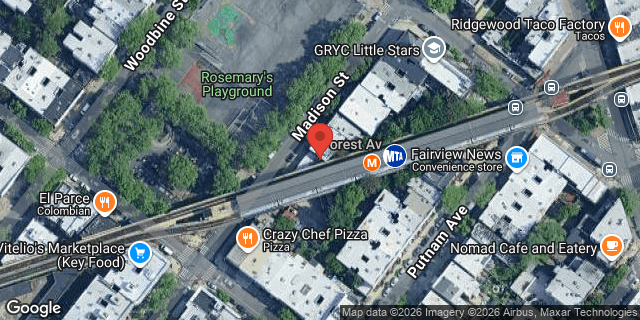 Aerial map of 1920 MADISON STREET, Queens