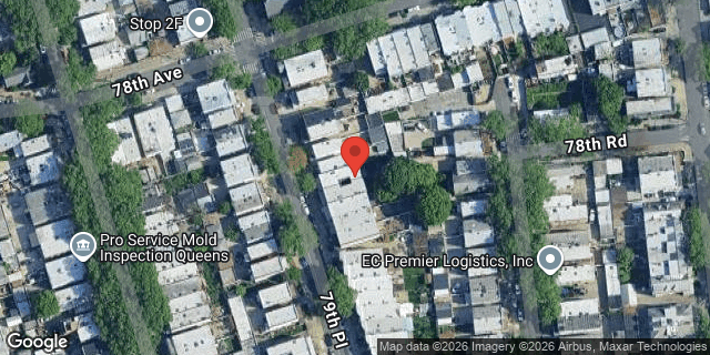 Aerial map of 78-17 79 PLACE, Queens