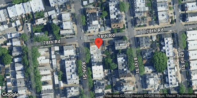 Aerial map of 78-31 80 STREET, Queens