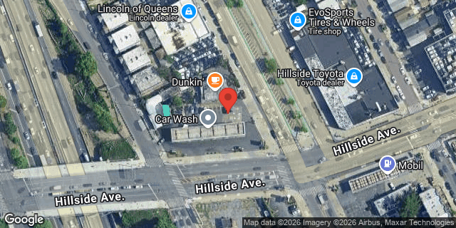 Aerial map of 138-17 HILLSIDE AVENUE, Queens