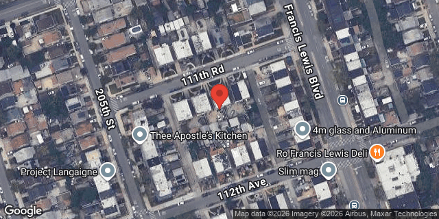 Aerial map of 205-22 111 ROAD, Queens