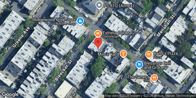 Aerial map of 554 SENECA AVENUE, Queens