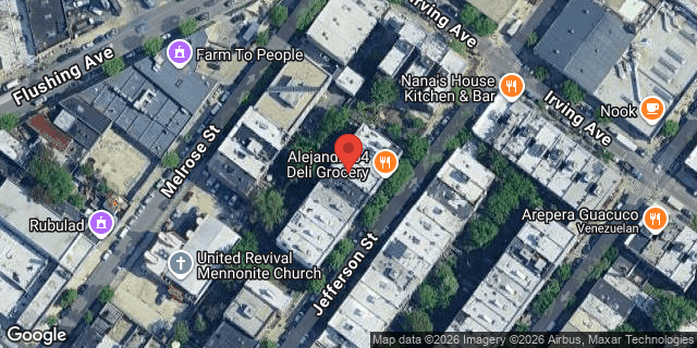 Aerial map of 315 JEFFERSON STREET, Brooklyn