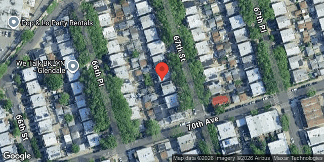 Aerial map of 69-28 67 STREET, Queens
