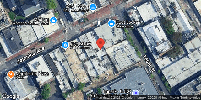 Aerial map of 164-08 JAMAICA AVENUE, Queens