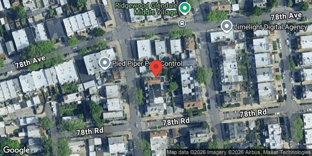 Aerial map of 78-11 80 STREET, Queens