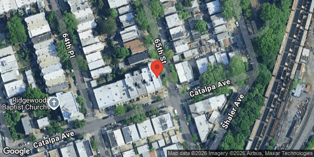 Aerial map of 68-38 65 STREET, Queens