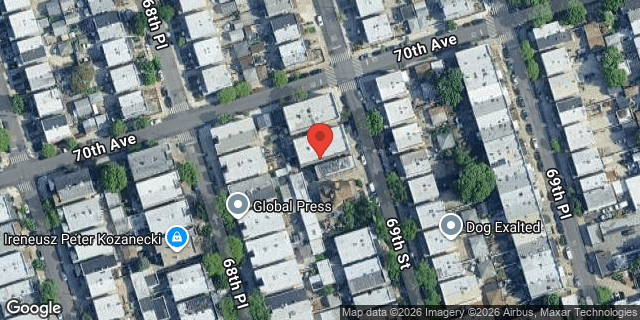 Aerial map of 70-10 69 STREET, Queens
