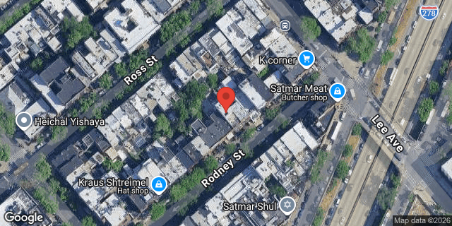 Aerial map of 157 RODNEY STREET, Brooklyn