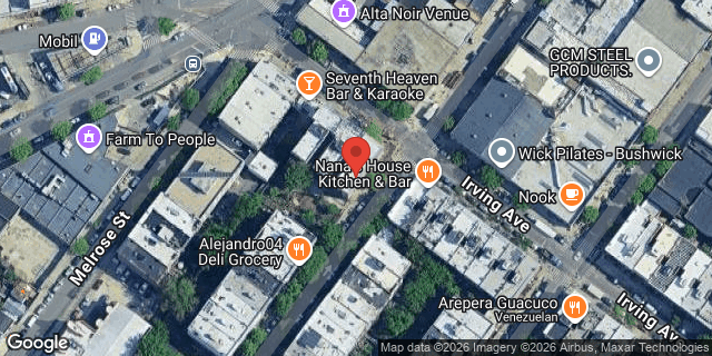 Aerial map of 22 IRVING AVENUE, Brooklyn