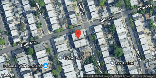 Aerial map of 70-04 69 STREET, Queens