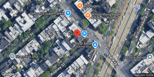 Aerial map of 76 LEE AVENUE, Brooklyn