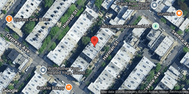 Aerial map of 1725 HARMAN STREET, Queens