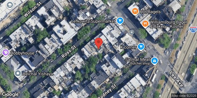 Aerial map of 160 ROSS STREET, Brooklyn