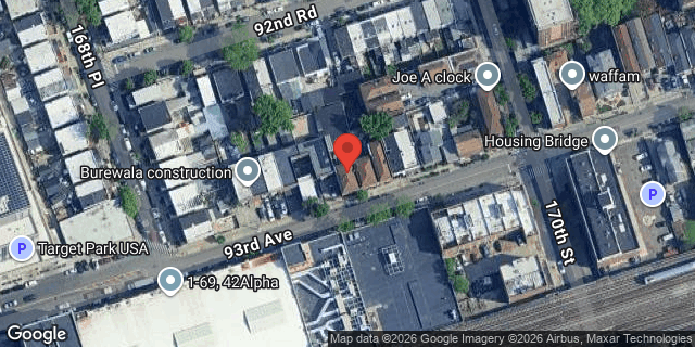 Aerial map of 168-47 93 AVENUE, Queens