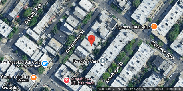 Aerial map of 412 STOCKHOLM STREET, Brooklyn