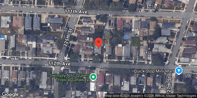 Aerial map of 225-15 112 AVENUE, Queens