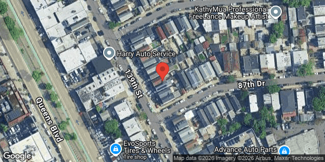 Aerial map of 87-37 139 STREET, Queens