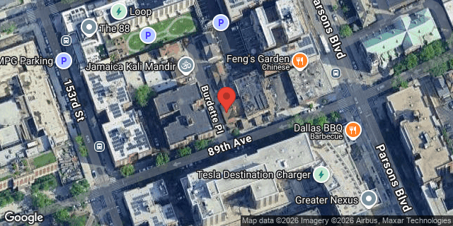Aerial map of 153-29 89 AVENUE, Queens
