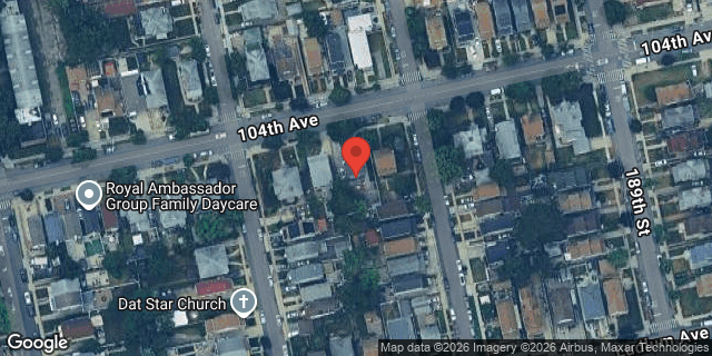 Aerial map of 187-14 104 AVENUE, Queens