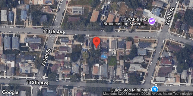 Aerial map of 225-20 111 AVENUE, Queens