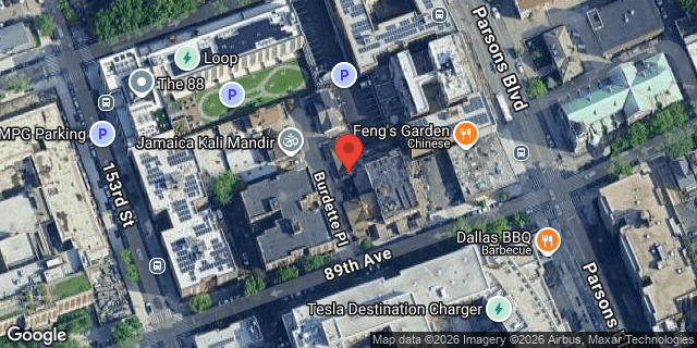Aerial map of 88-23 BURDETTE PLACE, Queens