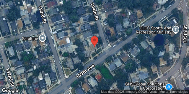Aerial map of 193-21 109 AVENUE, Queens