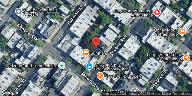 Aerial map of 1811 GREENE AVENUE, Queens