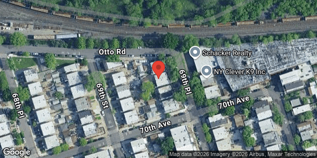 Aerial map of 69-12 69 PLACE, Queens