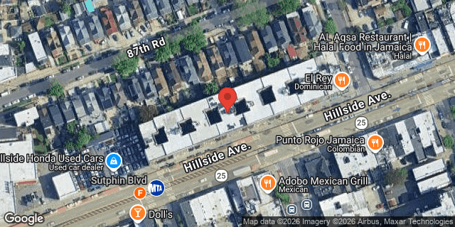 Aerial map of 146-17 HILLSIDE AVENUE, Queens