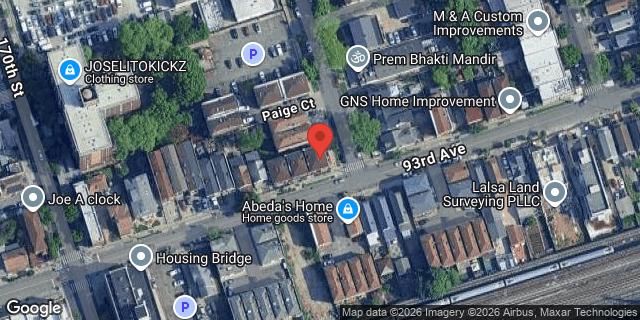 Aerial map of 170-35 93 AVENUE, Queens