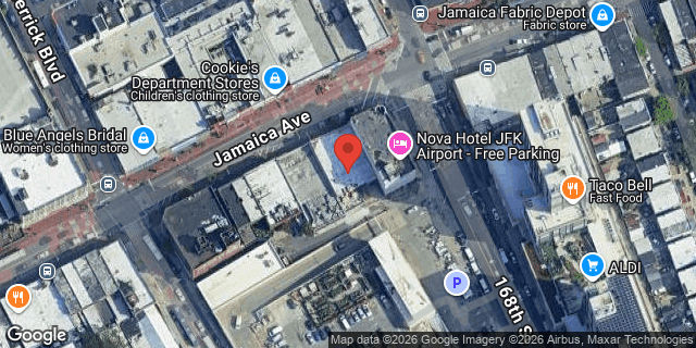 Aerial map of 166-30 JAMAICA AVENUE, Queens