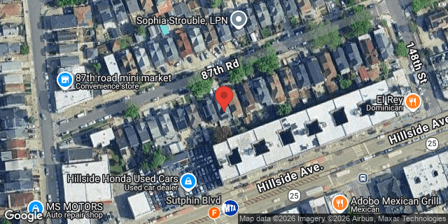 Aerial map of 144-36 87 ROAD, Queens