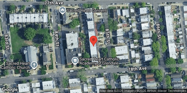 Aerial map of 77-22 85 STREET, Queens