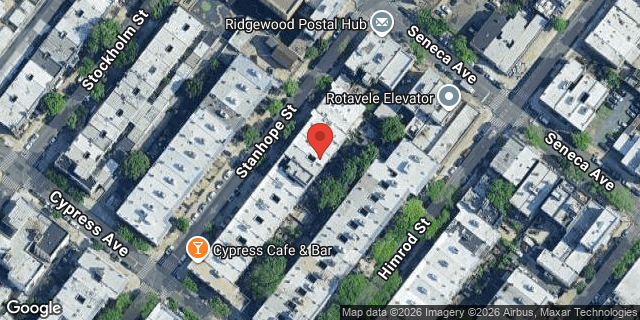 Aerial map of 17-26 STANHOPE STREET, Queens