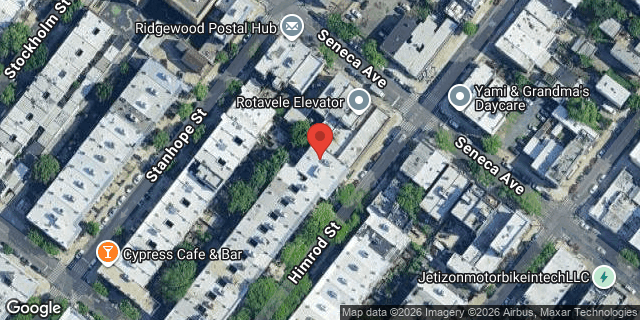 Aerial map of 17-27 HIMROD STREET, Queens