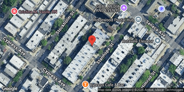Aerial map of 17-17 STANHOPE STREET, Queens