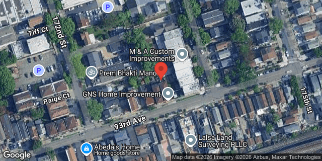 Aerial map of 172-23 93 AVENUE, Queens