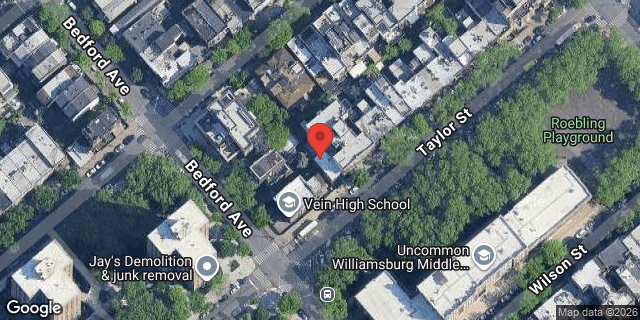 Aerial map of 143 TAYLOR STREET, Brooklyn