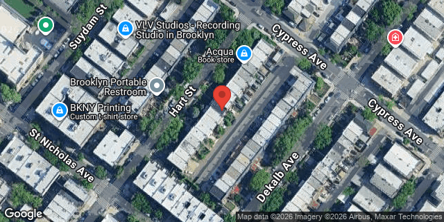 Aerial map of 1052 HART STREET, Brooklyn