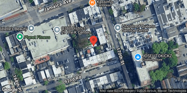 Aerial map of 92-16 170 STREET, Queens
