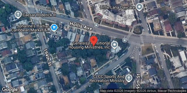 Aerial map of 195-02 HOLLIS AVENUE, Queens