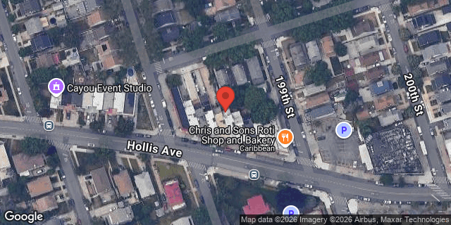 Aerial map of 198-11 HOLLIS AVENUE, Queens