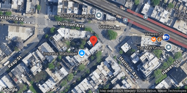 Aerial map of 8 HARRISON AVENUE, Brooklyn