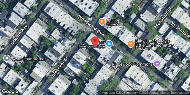 Aerial map of 556 WOODWARD AVENUE, Queens