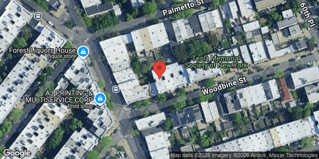 Aerial map of 59-11 WOODBINE STREET, Queens