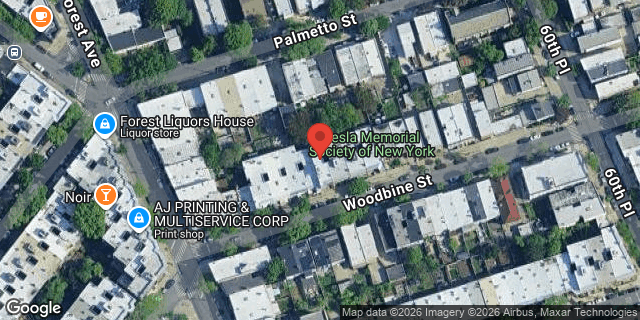Aerial map of 59-21 WOODBINE STREET, Queens